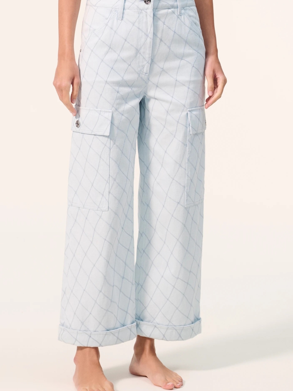 Chanel Coco Beach 2026 collection Embroidered Denim Light Blue